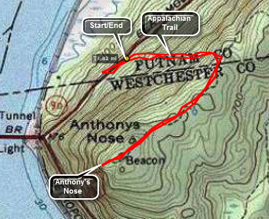 Anthony S Nose Trail Map Catskill Hiker: East Hudson Trails