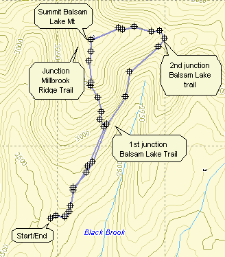 Catskill 35 peak map