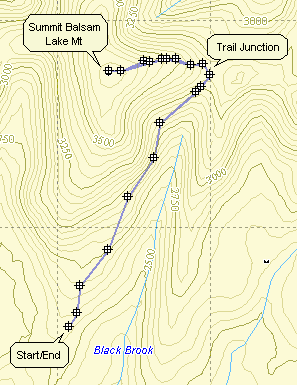 Catskill 35 peak map