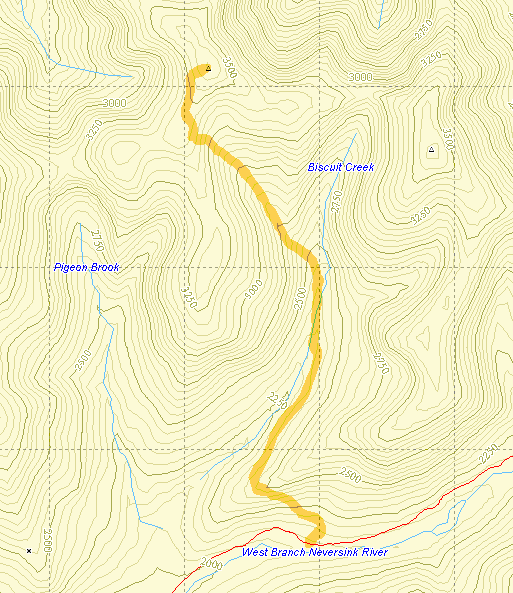 Catskill 35 peak map