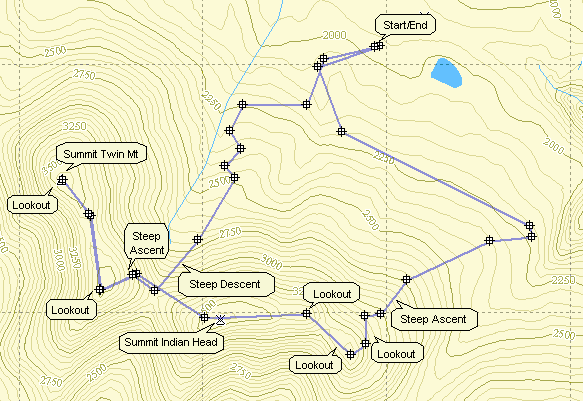 Catskill 35 peak map