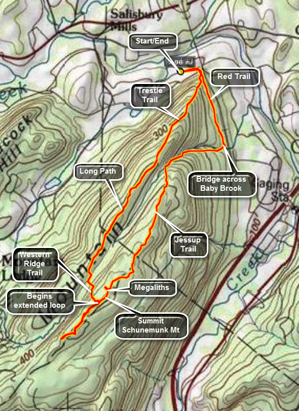 Schunemunk Mountain Trail Map Catskill Hiker: West Hudson Trails