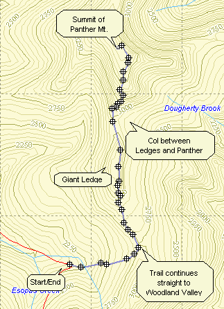 Catskill 35 peak map