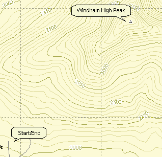 Catskill 35 peak map