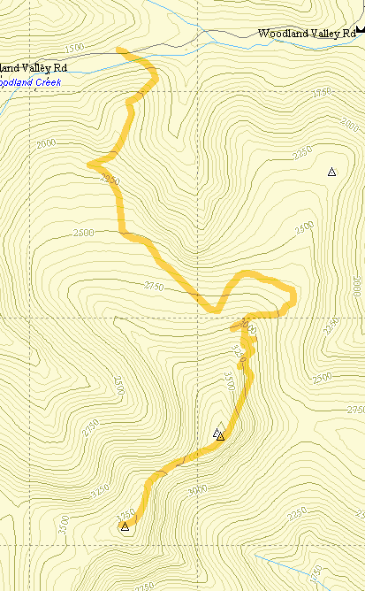 Catskill 35 peak map